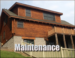  Locust Hill, Virginia Log Home Maintenance